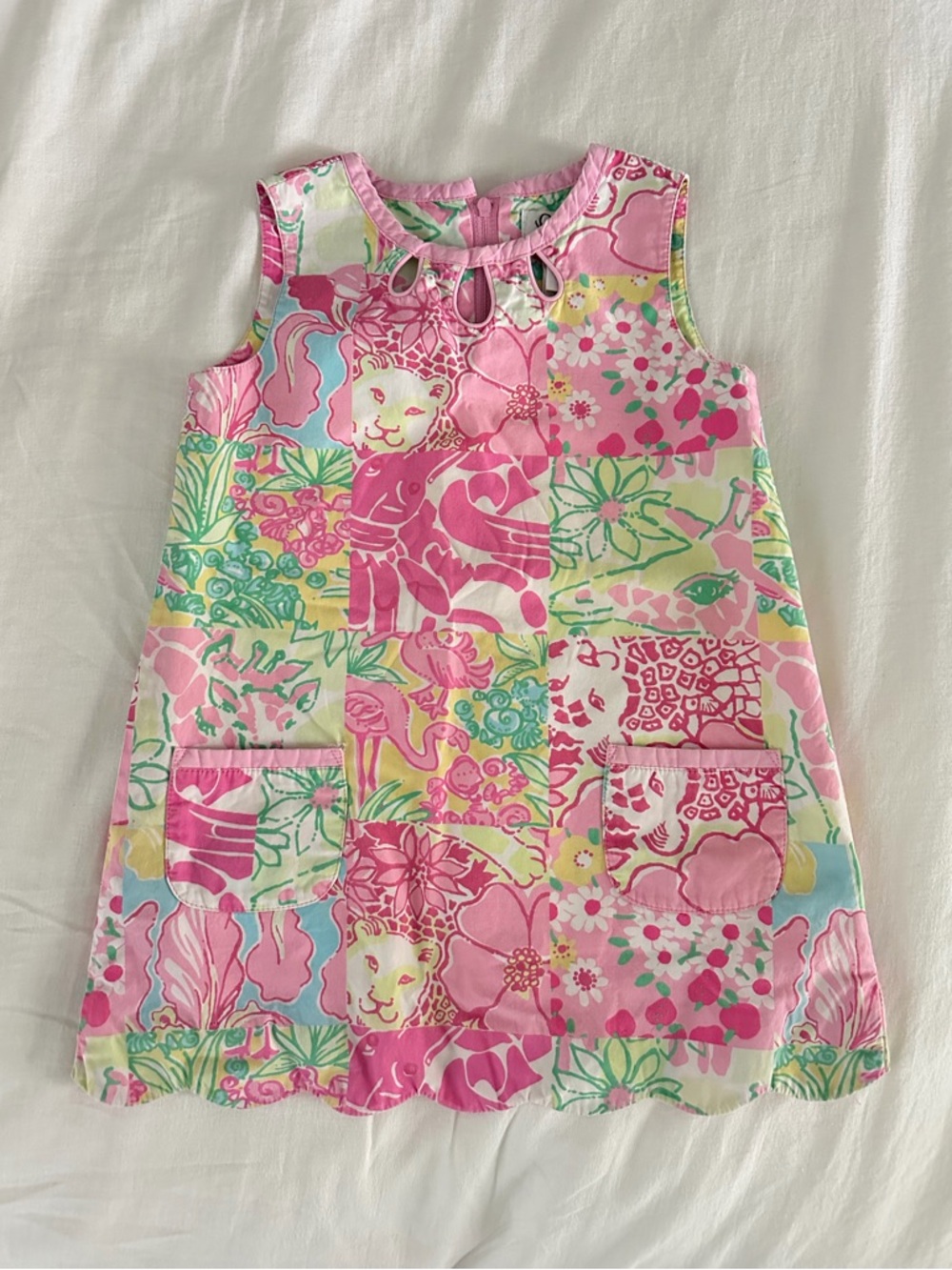 Lilly Pulitzer Dress - Scalloped, Resortwear, Tropical, Patchwork Summer, Floral
